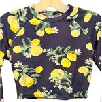 WET Navy Lemons Long Sleeve Bathing Suit Top nwt Yellow Photo 1