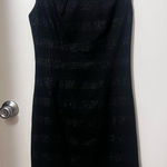 Moschino  Elegant Black Midi Dress with Silver Highlights Photo 0