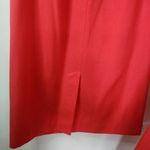 Oleg Cassini Vintage Coral Red Orange Skirt and Blazer Suit Set Photo 3