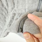 Lululemon Grey Fleece Be True Quilted Dual Zippered Sweatshirt Sz 4 Photo 3