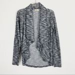 Hollister Grey Space Dye Open Face Waterfall Cardigan Photo 0