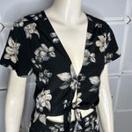 Ecru  Lab Floral Cutout Shirts Romper Size Medium Photo 4