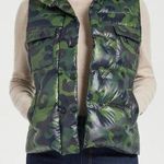 Anatomie Womens Printed Fallon Vest Puffer Knit Back Camo Print Wool Blend L Black Size L Photo 0