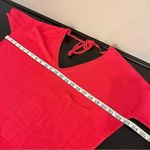 J. Peterman linen blend shift Sweater dress, pink midi length, elbow length, S Photo 3