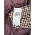 New Ronny Kobo Houndstooth Blazer Jacket with Gold Buttons, XL (0755) Brown Photo 3