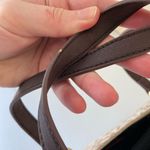 Tommy Hilfiger EUC ‎ women’s brown tan gold hardware zip shoulder tote bag purse Photo 6