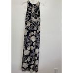 MT COLLECTION Dark Navy Blue Nautical Print Maxi Dress Size Small Photo 1