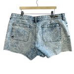 Kut From The Kloth ‎ Denim Gerri Shorts Fray Hem Acid Wash Pockets Size 14 Retro Photo 1