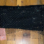 SheIn  Rhinestone Crop Top Black Photo 0
