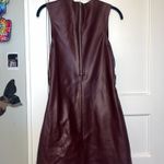 Red pleather dress Size 10 Photo 1