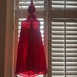 Forever 21 NWT  Chiffon Rosette Halter Mini Dress in Red Photo 1