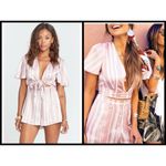 Show Me Your Mumu ππ Pink & White Striped Romper Photo 1