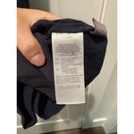 Madewell The Ariana Mini Dress Eyelet Navy Blue Linen Blend Size S Small Photo 2