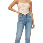 Princess Polly Women's US 4 Honey Floral Corset Bustier Crop Top Photo 0