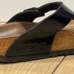 Birkenstock  Gizeh Black Patent Thong Sandals Size 38 EU Women's Casual‎ Shoes Photo 6