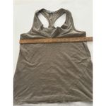 James Perse  Slub Racerback Tank Womens 2 (Medium) Taupe Draped Cowl Neck Photo 6