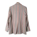 Free People  Uptown Girl Oversized Blazer in Pink Stripes 100% Cotton, Small‎ Photo 9