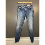 AG Adriano Goldschmied Jeans Womens 27R Blue Prima Ankle Raw Hem Skinny Photo 1