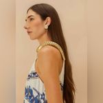 Farm Rio Off-White Ana Tapestry Fish Strap Maxi Dress Photo 2