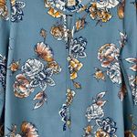 Daytrip  Textured Floral Keyhole Long Sleeve Blouse Large Photo 1