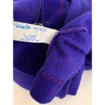 Vanity Fair Vintage Lounge Robe Fringe Embroidered Floral Full Length Purple Photo 10