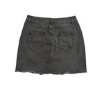 Wild Fable  Denim Skirt Womens 8 Black Mini Straight Ripped Distressed Frayed Hem Photo 5