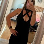 Missguided Black Bodycon Mock Neck Dress Photo 0