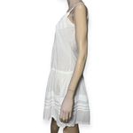 Ro’s Market by Roberta Freymann XS White Cotton Gauzy Embroidered Tank Dress Photo 3