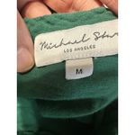 Michael Stars  Los Angeles Green V Neck Textured Sleeve T Shirt Top Womens Size M Photo 7