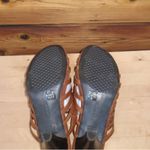 Aerosoles AEROLSOLES Womens 9 Brown Jeweled Slip On Heeled Sandals Shoes Photo 7