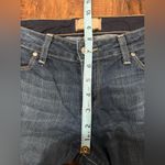 Paige  Vintage Low Rise Canyon Boot Blue Flare Jeans Photo 8