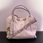 Michael Kors Michael‎ Kors Pebbled Leather Bag Snake Print Tassel Fringe Logo Crossbody Purse Photo 15