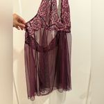 Victoria's Secret Victoria’s Secret Lace Halter Babydoll Lingerie in Burgundy Size XL Photo 3