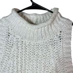 Moth Sleeveless White Turtleneck Sweater Size Large Photo 6