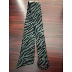 VTG Black Zebra Print Belt Small Faux Leather Velvet Burnout 90s Whimsygoth Photo 5