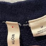 Anthropologie MOTH Darcy Peplum Navy Knit Sleeveless Vest Photo 5