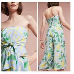 Anthropologie  Maeve Lemon Grove Strapless Jumpsuit Size: 10P Photo 1