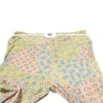 LuLaRoe Blue, Yellow & Pink Geometric High Rise Ankle Leggings Tall & Curvy Photo 7