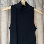 Guess Black Verena Sleeveless Mock Neck Ribbed Backless Bodysuit Size Large Photo 4