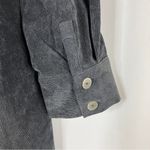 ZARA  | Corduroy Charcoal Gray Button Up Shirt XS Photo 3