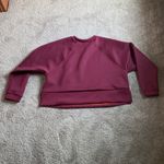 Nike  Pro Cropped Wine Red Sweatshirt SIZE M Photo 3