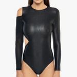 Koral  Aurora Netz Cutout Athletic Bodysuit Body Suit Bodysuit Black size XS Photo 0