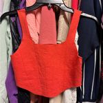 FP Movement Strong Core Corset Crop in Flame Size XS/SM NWOT Retail $48 Red Photo 1