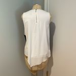 White House | Black Market Navy and White Top Size Small Photo 2