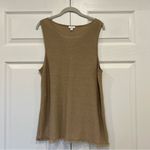 J. Jill Shell Tank Open Front Cardigan Set Fringe Sleeve Womens Large Petite Tan Size undefined Photo 4