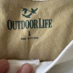 Outdoor Life Ladies L Short Sleeve What Henley Tee White Size L Photo 2