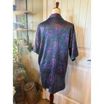 Victoria's Secret  Paisley Satin Kimono Robe Shirt Nightgown Size S Photo 1
