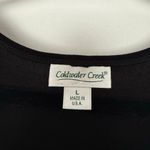 Coldwater Creek Women’s Large Black Acetate Slinky Maxi Dress Stretchy Photo 3