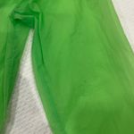 Athleta Neon Lime Green Sheer Running Athletic Nylon Top Size Large FLAW Photo 10