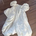 NWT CAROLINE CONSTAS Idola high low gown in white silk taffeta Size XS Photo 9